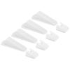 PATIKIL 4-Pack Rubber Door Wedges with Storage Box, White view 1
