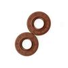 2-Pack FKM Rubber Oil Seal, 20 x 37 x 10 mm, TC Double-Lip Shaft Seal view 2