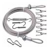 VXHCS 304 Stainless Steel Clothesline, Retractable, Adjustable Cable, for Balcony or Bathroom (5 mm Plastic-Coated, 4 m) view 1