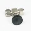 For 12 mm Pipe Outer Diameter, 304 Stainless Steel Shut-Off Valve, Straight Needle Valve for Flow Control, Compression Fitting, 6.4 MPa view 2