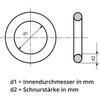 4 O-Rings 25 x 2.5 mm NBR 70 view 2