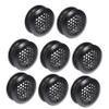 8-Pack Round Black Stainless Steel Cabinet Vent Covers view 1