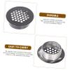 8-Pack Round Black Stainless Steel Cabinet Vent Covers view 3