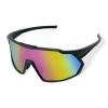 TWO-X Speed Mirrored Sports Sunglasses, Black/Pink view 2