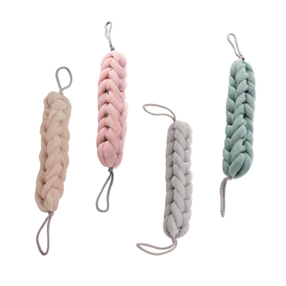Long-Strip PE Bath Towel with Lanyard for Massage