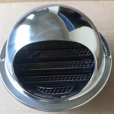 IkErna 304 Stainless Steel Hemispherical Vent Outlet Cover with Mesh, 80 mm/3 in