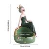 Resin Ashtray Without Lid, Decorative Girl Design, 5.51 x 8.85 in (Color) view 2