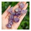 OURVER Amethyst Raw Point Pendant, Natural Crystal Gemstone Jewelry view 3