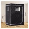 Portable Steam Sauna Tent for 2 People, Full-Size Double Sauna Tent, Black Gray view 2