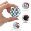 Evans1nism Blue Chinoiserie Glass Refrigerator Magnets, Ikat Style, 4-Piece Set view 2