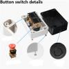 BCMCBV Plastic Pushbutton Switch Control Box, Self-Starting Button, Waterproof Box, Industrial Electrical Emergency Stop Switch (Color: 4-Hole-03) view 4