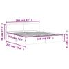 vidaXL Bed Frame with Headboard Sonoma Oak 63 x 79 in view 3