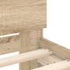 vidaXL Bed Frame with Headboard Sonoma Oak 63 x 79 in view 4