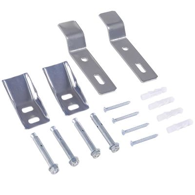 RecDec 2 Pairs of Wall-Mount Urinal Hangers with Hardware Screws, Short and Long