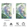 Cute Girl Hanging Clipboard for Paper Documents view 2