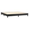 Willood Black Faux Leather Box Spring Bed with Mattress, 200 x 200 cm view 4
