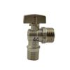 1-Piece 1/2" BSP to 3/4" BSP Male-Thread 90° Ball Angle Valve view 1