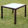 BaraSh 5-Piece Brown Poly Rattan Garden Dining Set with Cushions view 3