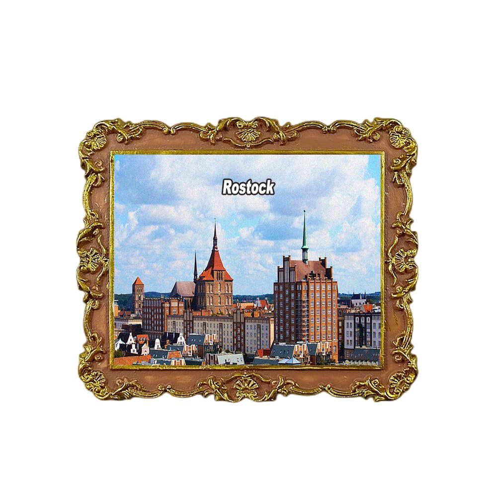 Tianfulai Rostock Germany 3D Refrigerator Magnet Souvenir
