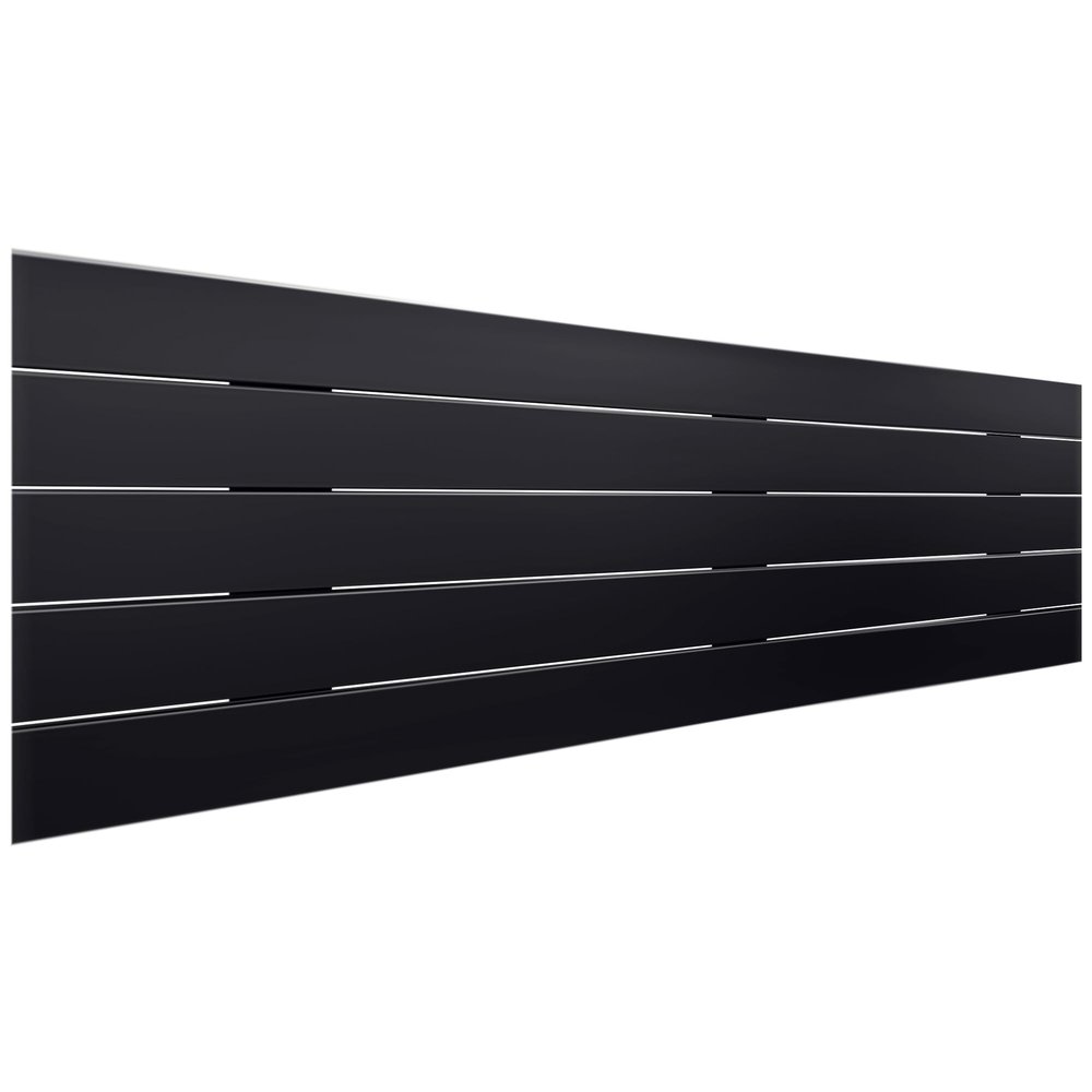 DHOME Recycled MDF Pallet-Style Headboard, Horizontal, Hardware Included (150 × 46 cm, Pallet 5, Solid Black)