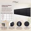DHOME Recycled MDF Pallet-Style Headboard, Horizontal, Hardware Included (150 × 46 cm, Pallet 5, Solid Black) view 2