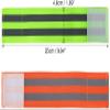 XYWHPGV 8-Piece Reflective Wristbands, High Visibility, Green/Orange view 3