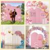 Gawicpy Wedding Arch Stand, 3-Piece Metal Set, Pink view 4