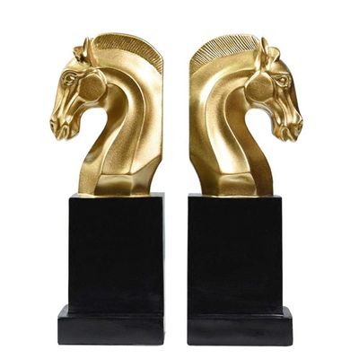 Creative Horse-Head Bookend for Desk, Table, Home Office, or Bookshelf