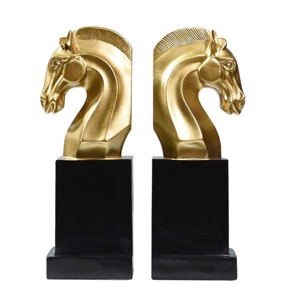 Creative Horse-Head Bookend for Desk, Table, Home Office, or Bookshelf