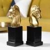 Creative Horse-Head Bookend for Desk, Table, Home Office, or Bookshelf view 3