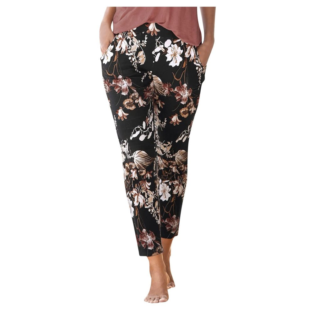 Women's Linen and Athletic Pants, High-Waisted Wide-Leg Black Baggy Jeans, Y2K Training Pants, Polyester-Spandex Bib Overalls, Short Summer Pants