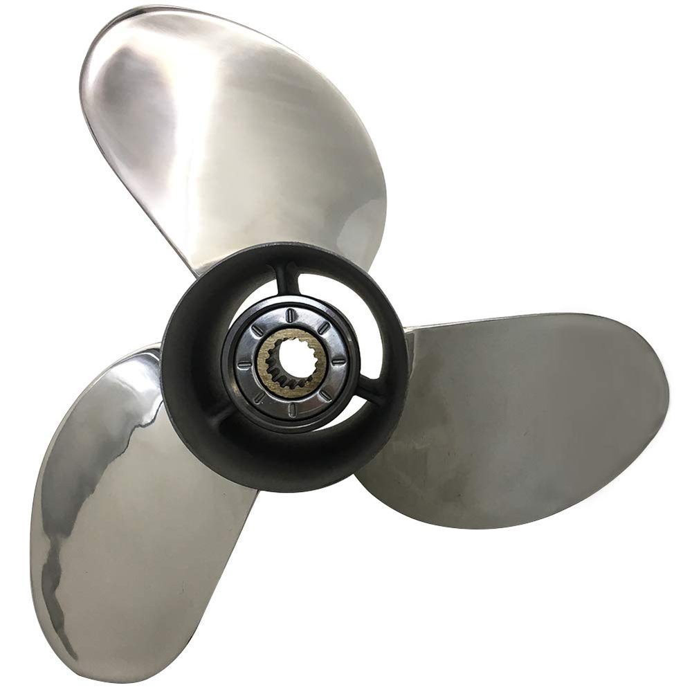 BARDOVEN Stainless Steel Propeller, 75–130 HP, 14 x 17, 15-Tooth, Fits Honda Outboard Motors