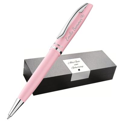 Pelikan Jazz Ballpoint Pen with Engraving, Pastel Rose