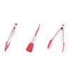 VINTORKY Heat-Resistant Silicone and Stainless Steel Food Tongs view 3