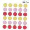 PRETYZOOM 600-Piece Colorful Round Disposable Paper Doilies, Red and Yellow view 3