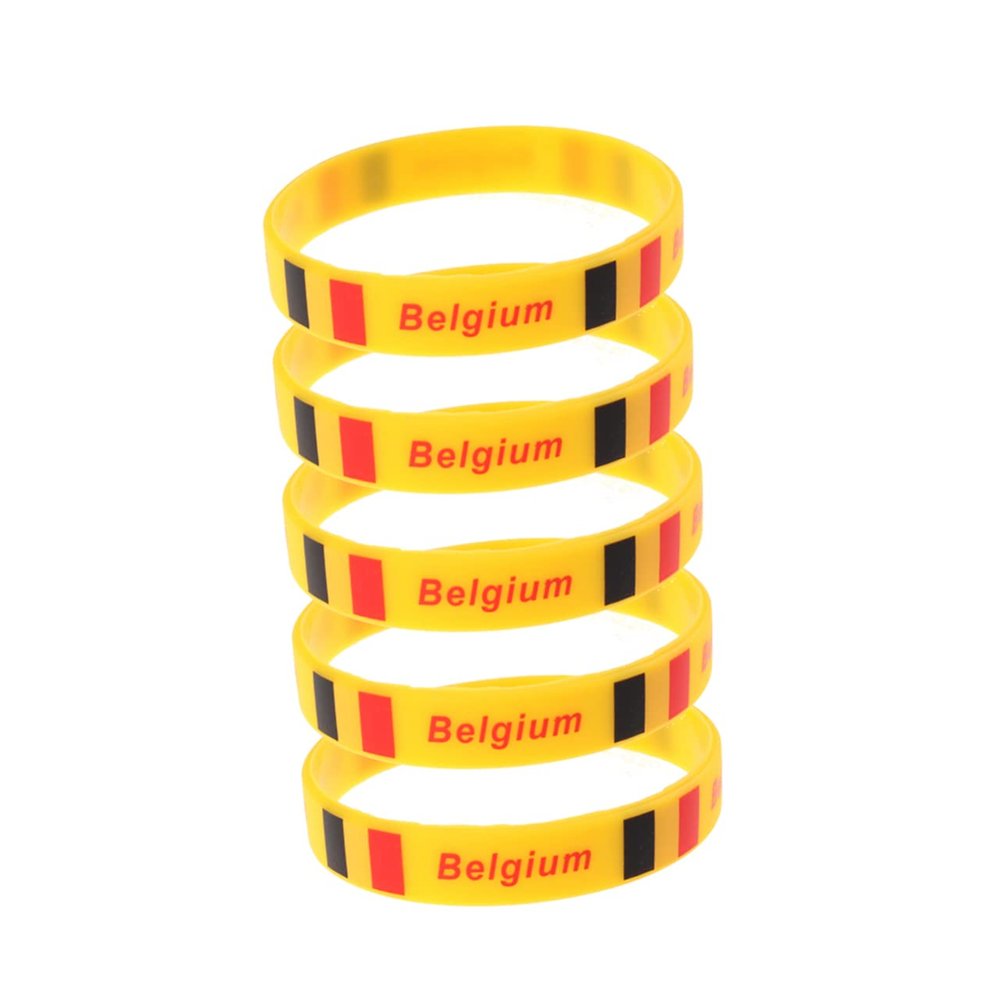 TOVINANNA 5-Piece Australian Flag Silicone Bracelets