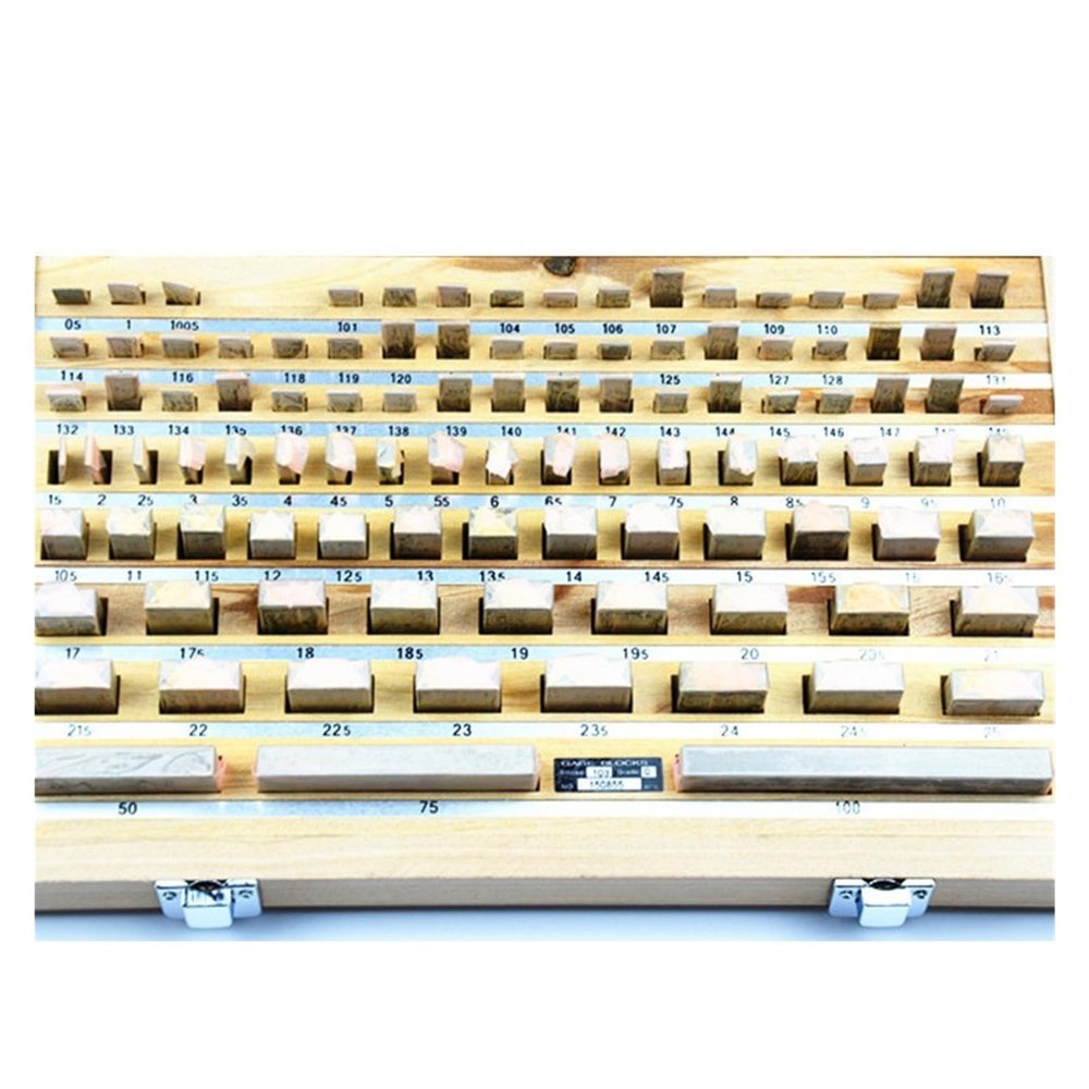 Precision Steel Gauge Block Set, 87 Pieces, Grade 0 and Grade 1