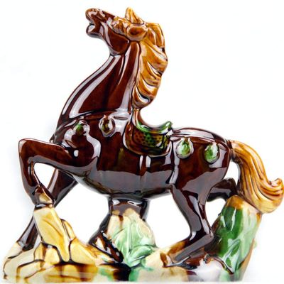 QQYDZSW Mini Ceramic Horse Statue