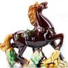 QQYDZSW Mini Ceramic Horse Statue view 2