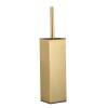 BGL Freestanding Toilet Brush and Holder, Brushed Gold view 1