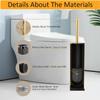 BGL Freestanding Toilet Brush and Holder, Brushed Gold view 3