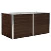 Gardening Brown Raised Garden Bed 160 x 80 x 77 cm, Galvanized Steel view 2
