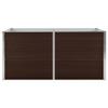 Gardening Brown Raised Garden Bed 160 x 80 x 77 cm, Galvanized Steel view 3