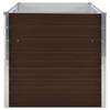 Gardening Brown Raised Garden Bed 160 x 80 x 77 cm, Galvanized Steel view 4