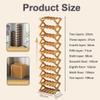 4-Tier Folding Bamboo Shoe Rack, Sturdy Freestanding Organizer for Corners, Doors, Hallways, and Bedrooms view 2