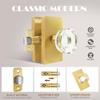 BonKuDoo Door Knob with Latch, Exterior Door Lock Set with Lock and Keys view 2