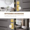 BonKuDoo Door Knob with Latch, Exterior Door Lock Set with Lock and Keys view 3