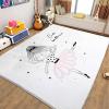 Cartoon Ballerina Girl Rug 31.5 x 59 in, Short-Pile Washable Non-Slip Rug view 3