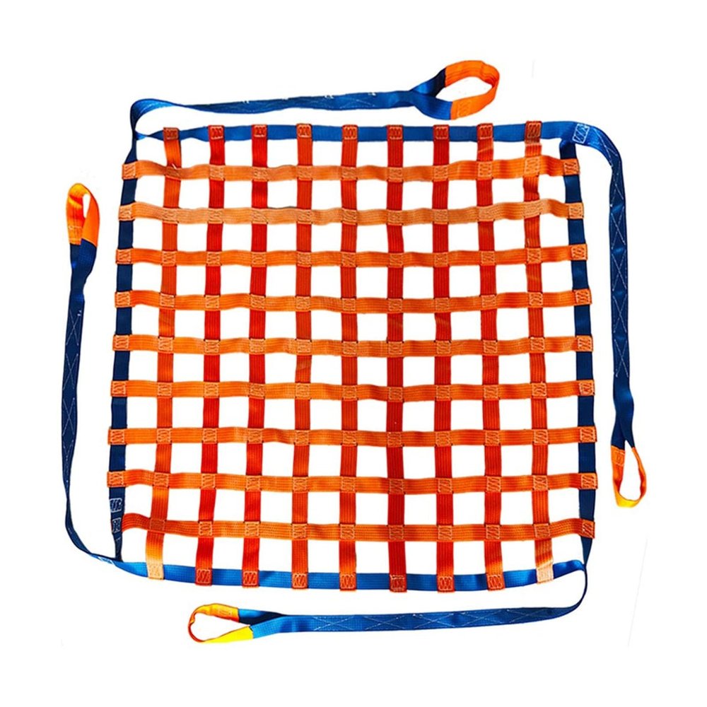 Polyester Cargo Lifting Net, Flat-Sling Lifting Net, 4 x 4
