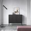 Lomadox Sideboard, 104 cm Wide, Black, Black Base, Gold-Tone Handles view 4